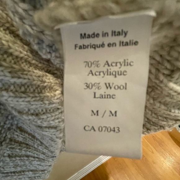 IMMAGINI Men’s Wool Blend Sweater Made in Italy - Picture 4 of 4